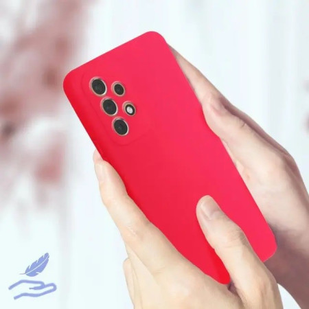 Husa protectie Flippy pentru Samsung A53 5G Liquid Silicone Roz Fuchsia/Roz