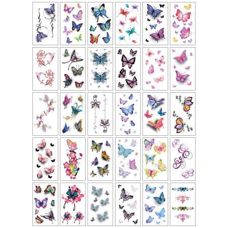 Set 30 tatuaje cu apa diverse modele