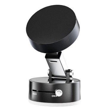 Suport magnetic Flippy pentru  telefon, pliabil si retractabil pe ambele parti, pentru toate telefoanele mobile, negru