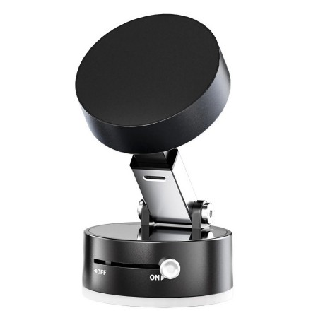 Suport magnetic Flippy pentru  telefon, pliabil si retractabil pe ambele parti, pentru toate telefoanele mobile, negru