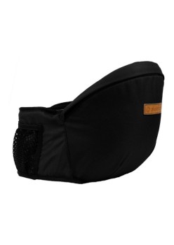Port-Bebe Ergonomic Ajustabil cu Scaun, 3 Pozitii, Bumbac Respirabil, pentru Copii 0-3 Ani, 20 kg Maxim, Negru
