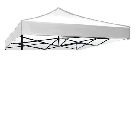 Cort pliabil pentru Evenimente, cadru metalic pentru curte si gradina, 2x2 m, Alb, Flippy