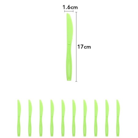 Set 10 Cutite de Unica Folosinta, Flippy, Colectia Dino Park, 17 x 1.6 cm, din Plastic PE, Multicolor