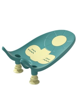Suport de Baie Bebelusi, Flippy, 0-12 luni, Montare pe Chiuveta/Lavoar/Cada, Ventuze Antiderapante cu Intaltime Reglabila, 50 x 24 x 12.5 cm, Verde