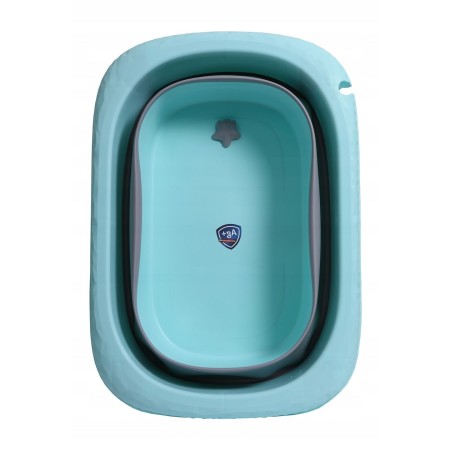 Cada Pliabila pentru Baie, Flippy, din PP+TPE, pentru Copii 0-6 Ani, cu Picioare, Suport de Sezut, Scurgere Etans, 80 x 52 x 42 cm, Albastru