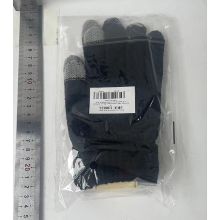 Manusi de Dama, Flippy, Functie Touchscreen (ecran tactil), Material Acril Tricotat, Manseta Elastica, Interior Catifelat, Marime Universala, Negru