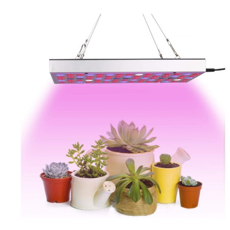 Lampa LED 45W Flippy, pentru cresterea plantelor in interior, 225 de leduri, 165 leduri rosii, 60 albastre, 30 x 30 cm, multicolor