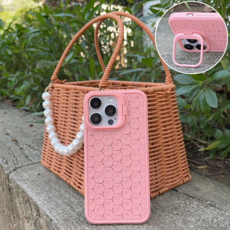 Husa de Protectie TPU, Flippy, pentru Samsung Galaxy S24, 3D Cube, cu Inel, Protectie Camera, Antisoc, Antizgariere, Antialunecare, Acoperire Completa, Roz