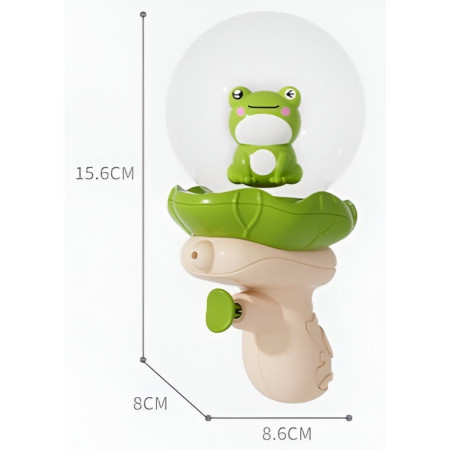 Pistol cu Apa Copii, 250 mL, Aqua Frog, 15.6x8x8.6 cm, ABS, Verde