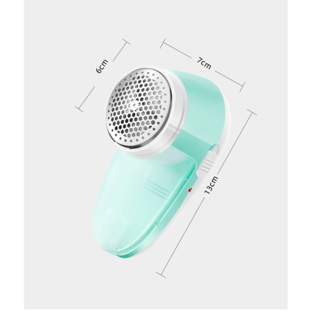 Aparat Pentru Curatat Scame, Par Si Praf, Flippy, Pentru Diferite Tipuri De Material, Cu Lame Din Otel Inoxidabil, Incarcare Prin USB Type-C, Cu Perie De Curatare si Cablu USB Incluse, 13x7 cm, Verde