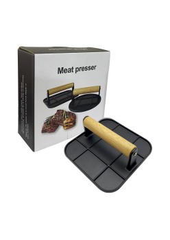 Presă de carne din aliaj de aluminiu, presă manuală pentru carne, Patrata neagră