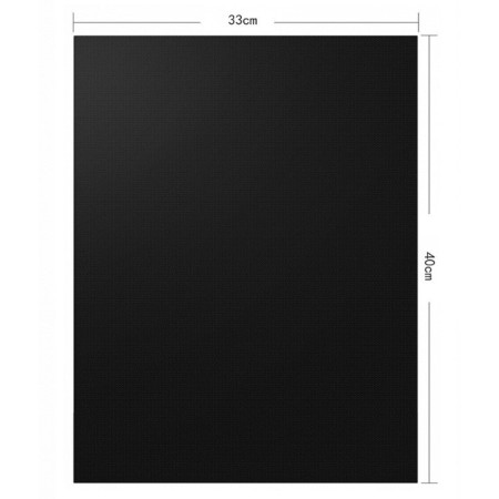 Folii Teflon Antiaderente pentru Orice tip de gratar, Rezistente la Apa si Temperaturi Ridicate, Reutilizabile, Cuptor, BBQ Grill, Set 4 buc., 40x33 cm, Negru