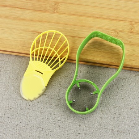 Recipient de Depozitare Avocado 5in1, Flippy, Etans, pentru Frigider, din Plastic, Dispozitiv de Taiat, Curatat, Feliat, 14x4x7 cm, Verde