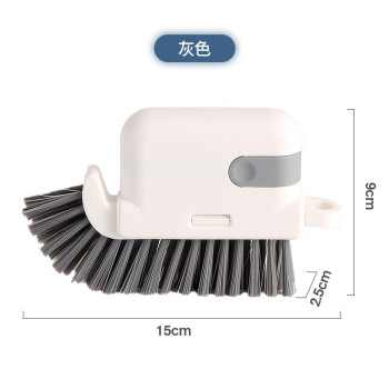 Perie Multifunctionala 3in1 de Curatare, Flippy, pentru Bucatarie, Vesela, Geamuri, Cap Detasabil, 9x15x2.5 cm, Gri