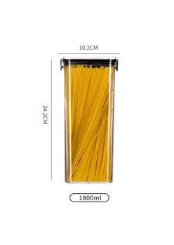 Container Borcan pentru Alimente, Flippy, din Plastic, 1.8l, Transparent