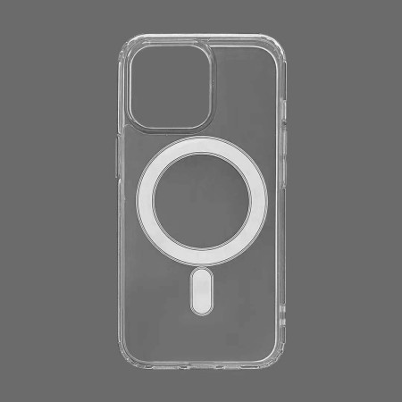 Husa MagSafe Silicone Acryl pentru iPhone 14 Pro Max, Flippy, ambalaj Blister Transparenta