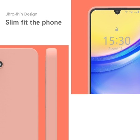 Husa de Protectie Matte TPU, Flippy, pentru Samsung Galaxy A55 5G, Protectie Camera, Antisoc, Antizgariere, Antialunecare, Acoperire Completa, Roz