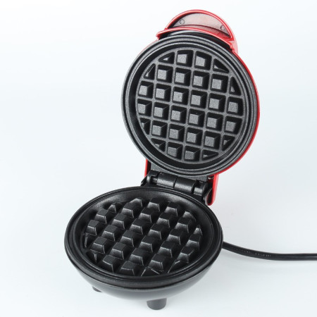Mini Aparat de Vafe, Flippy, Multifunctional, Pentru Casa si Calatorii, Compact, Usor de Transportat si Depozitat, 18x14.5x9.3 cm, Rosu