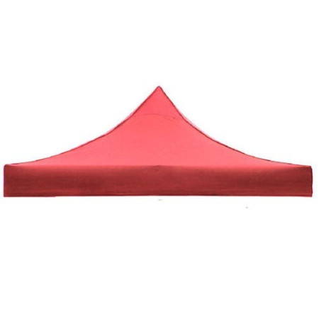 Prelată Acoperiș Cort Pavilion 2.9 x 1.9 m, Oxford 700D Cauciucat, Impermeabilă, Roșu, Rezistentă UV și Apă