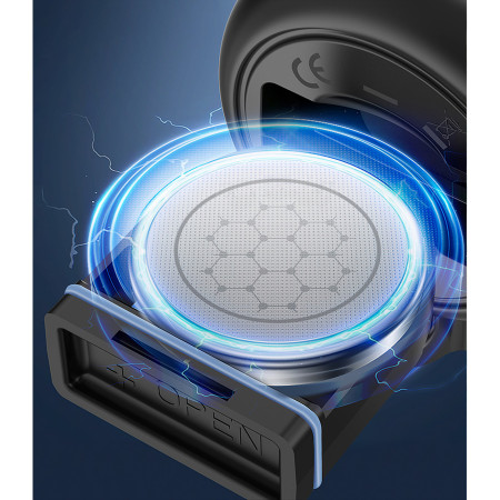 Claxon electric pentru bicicleta, Flippy, rezistent la apa, 120 dB, albastru