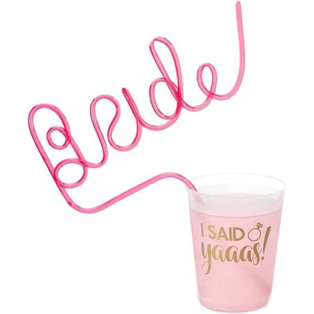 Pai de Plastic, Flippy, Model Bride, Tematica Nunta, Diametru 0.5 cm, Roz