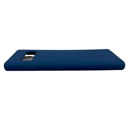Husa protectie compatibila cu Samsung S10 Liquid Silicone Case Albastru inchis