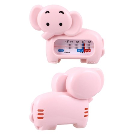 Termometru pentru Baie, Flippy, Plutitor, Rezistent la apa, Multifunctional, Model Elefant, 11.5x9x2 cm, Roz