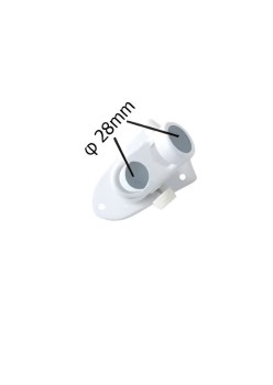 Baza pentru Suport de Steag, Flippy, 2.8 cm, Alba