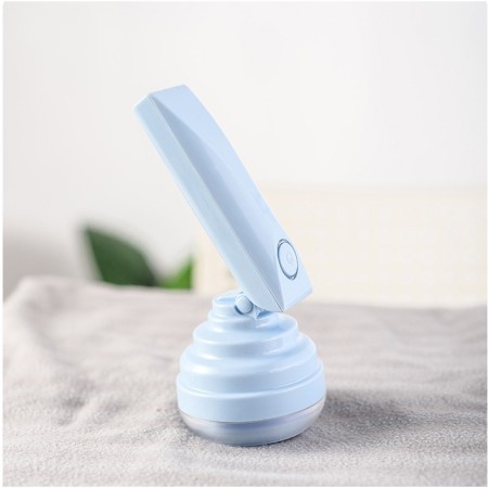 Aparat Pentru Curatat Scame, Par Si Praf, Flippy, Trimmer pentru Diferite Tipuri De Material, Cu Lame Din Otel Inoxidabil, Maner Flexibil, Incarcare Prin USB, 13x8 cm, Albastru