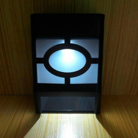 Lampa solara cu senzor Geometric, IP65, Lumina Alb rece, Flippy