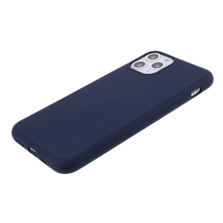 Husa protectie compatibila cu Apple iPhone 11 Pro Max Liquid Silicone Case Albastru inchis