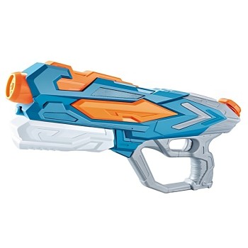 Pistol cu Apa Copii/Adulti, 6ani+, Rezervor 900ML, Albastru, 4 duze