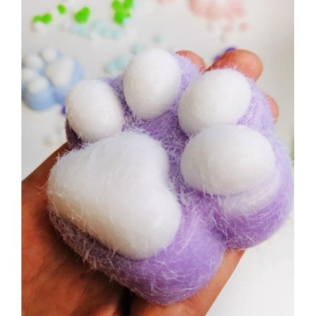 Jucarie Interactiva Squishy, Flippy, Model Cat Paw, Revenire Lenta, din TPR, +3 Ani, 7.5 cm, Textura Puf, Mov