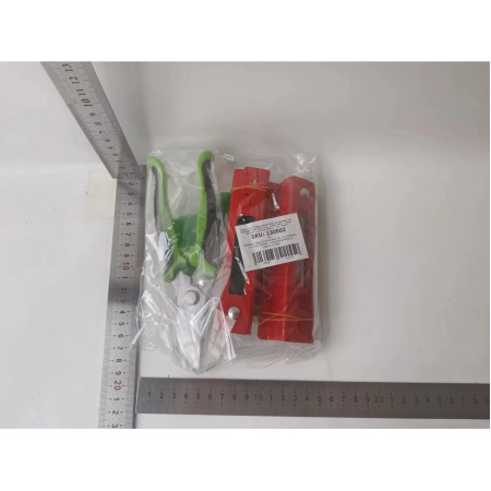 Set 4 Unelte de Gradina, pentru Plantare Prelucrare Sol si Ingrijire Plante, Material PVC carbon, Rosu Verde