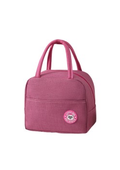 Geanta Termica pentru Pranz, Flippy, Multifunctionala, Compartimentata, Impermeabila, cu Manere, Buzunar Exterior, 22x14x19 cm, Roz