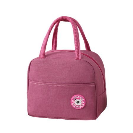 Geanta Termica pentru Pranz, Flippy, Multifunctionala, Compartimentata, Impermeabila, cu Manere, Buzunar Exterior, 22x14x19 cm, Roz
