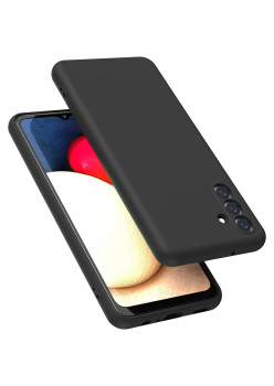 Husa de Protectie, Flippy, pentru Samsung Galaxy S24 FE, Liquid Silicone, cu Microfibra pe Interior, Protectie Antisoc, Compatibil Incarcare Wireless, Negru