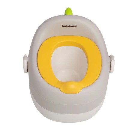 Olita pentru Copii, Flippy, 3 in 1, Detasabila, Inaltator, Reductor WC, cu Capac, 100 de Saci de Unica Folosinta, Gri