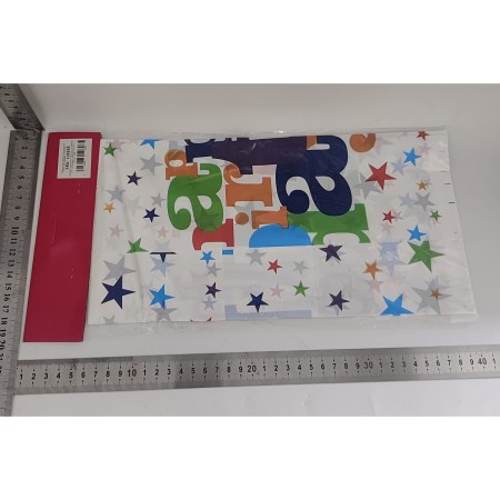 Fata de Masa Dreptunghiulara, Flippy, Colectia Happy Birthday, 180 x 108 cm, din Plastic PE, Impermeabila, Multicolor