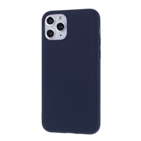 Husa protectie compatibila cu Apple iPhone 11 Pro Max Liquid Silicone Case Albastru inchis