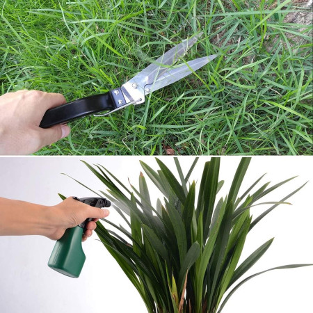 Set 10 Unelte de Grădină, Cutie Inclusă, Oțel Inoxidabil, Mânere Negre, pentru Plantare, Îngrijire Plante, 37x28x7 cm, Negru