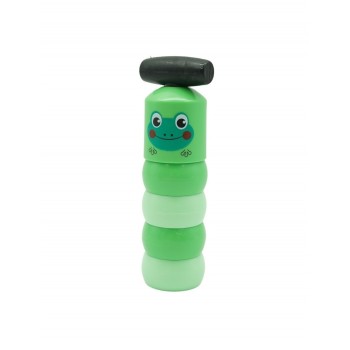 Jucarie Pentru Copii, Flippy, Broaca Indestructibila, 6 Piese Demontabile, +3 Ani, Verde