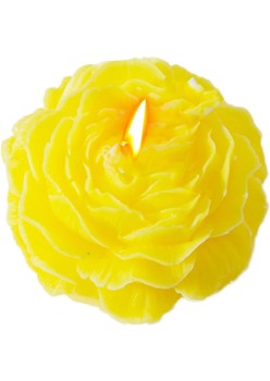 Lumanare Parfumata, Flippy, Model Trandafir, Ardere 10h, 70 g, 7.5 x 3.5 cm, Parfum de Citrice, Galben