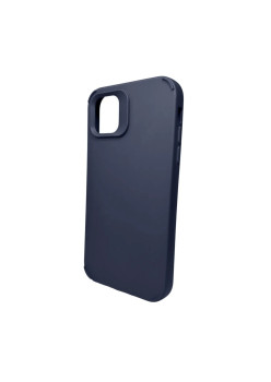 Husa Apple iPhone 15 Pro, Flippy, din Silicon Lichid, Interior din Microfibra, Lentile Fosforescente de Protectie Camera, Anti Amprenta, Rezistenta la Socuri, Albastru Marin