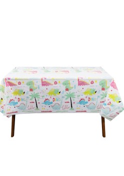 Fata de Masa Dreptunghiulara, Flippy, Colectia Dino Park, 180 x 108 cm, din PE, Anti-pete, Impermeabila, Multicolor