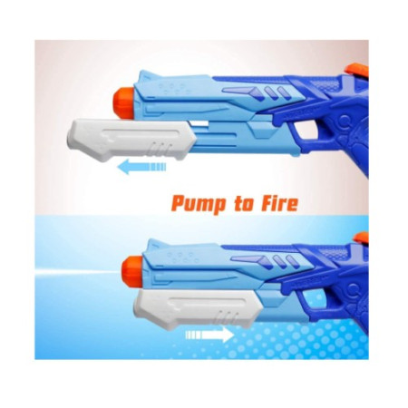 Pistol cu Apa Copii/Adulti, 6ani+,  Albastru, Aqua Blaster, 300ML