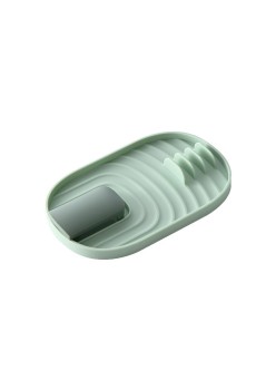 Suport Pliabil, Flippy, pentru Capace, Linguri, Multifunctional, Plasare pe Blatul de Bucatarie, 11.5x18x2.2 cm, Verde