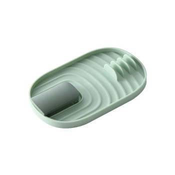 Suport Pliabil, Flippy, pentru Capace, Linguri, Multifunctional, Plasare pe Blatul de Bucatarie, 11.5x18x2.2 cm, Verde