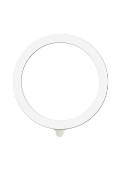 Inel Magnetic MagSafe Silicone pentru Apple iPhone seria 12 / 13 / 14 Alb