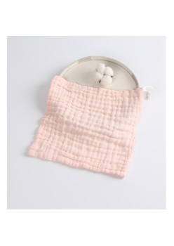 Prosop Absorbant din Bumbac pentru Bebelusi, Flippy, 30x30 cm, Sase Straturi, Roz